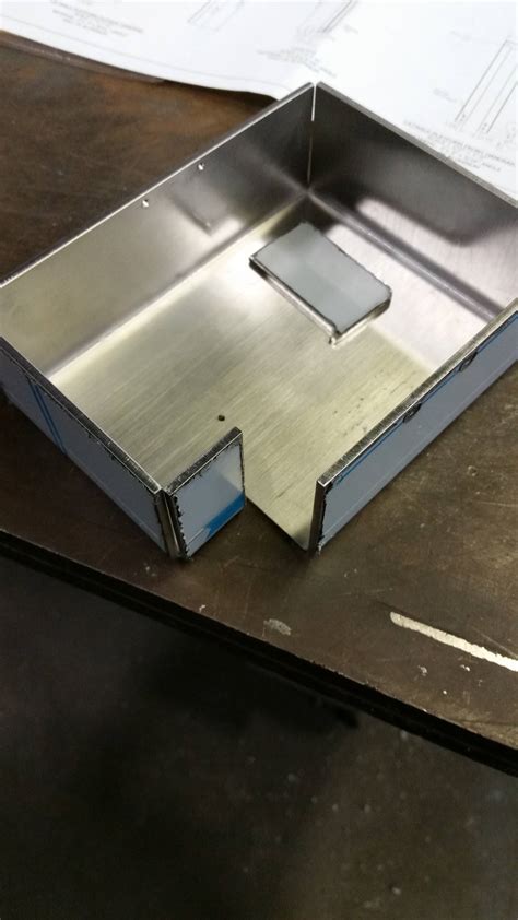 making a stainless steel box|sheet metal box steps.